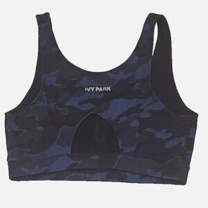 Ivy Park Camo Sports Bra M Blue Black Beyonce